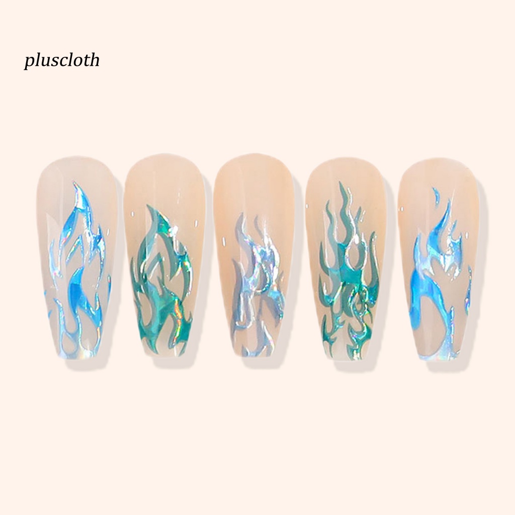 1 Bộ Miếng Dán Trang Trí Móng Tay Nghệ Thuật Nhiều Màu