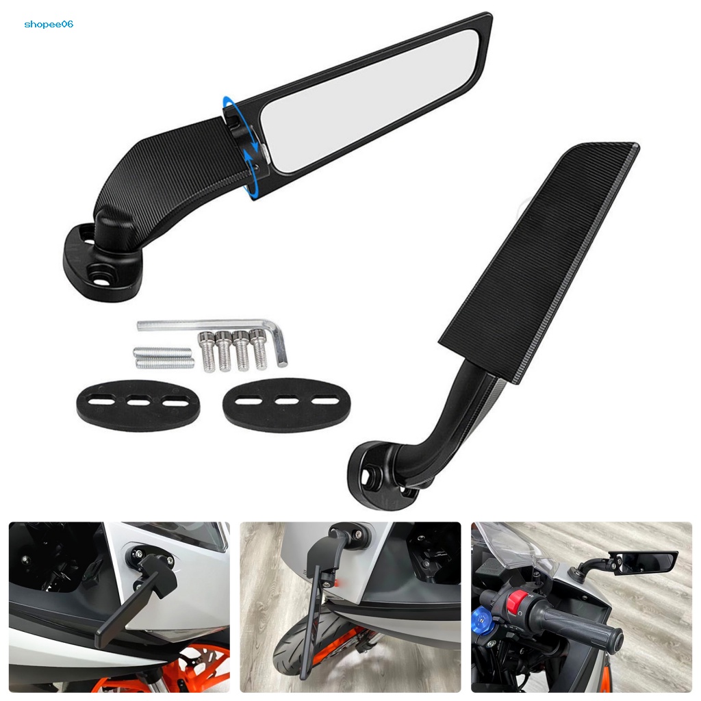 1 Cặp Gương Chiếu Hậu Xoay Điều Chỉnh Được Cho Honda CBR1000RR CBR600RR CBR 250R 300R 400RR 500R