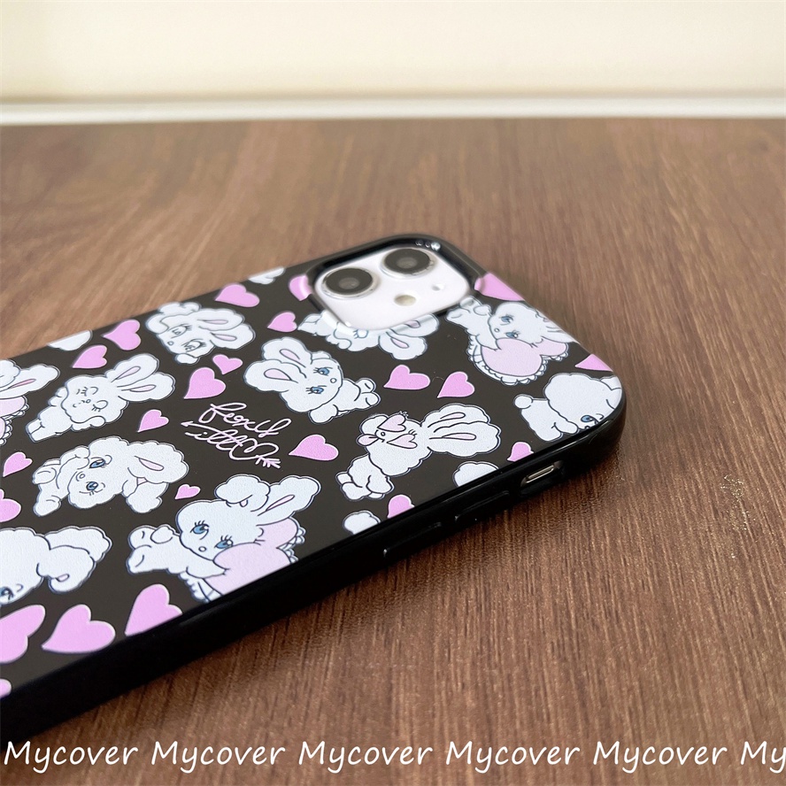 Ốp Điện Thoại Silicone Mềm In Hình Thỏ Hoạt Hình Dễ Thương Cho iPhone 11 13 12 14 Pro Max X XR Xs Max 6 7 8 Plus