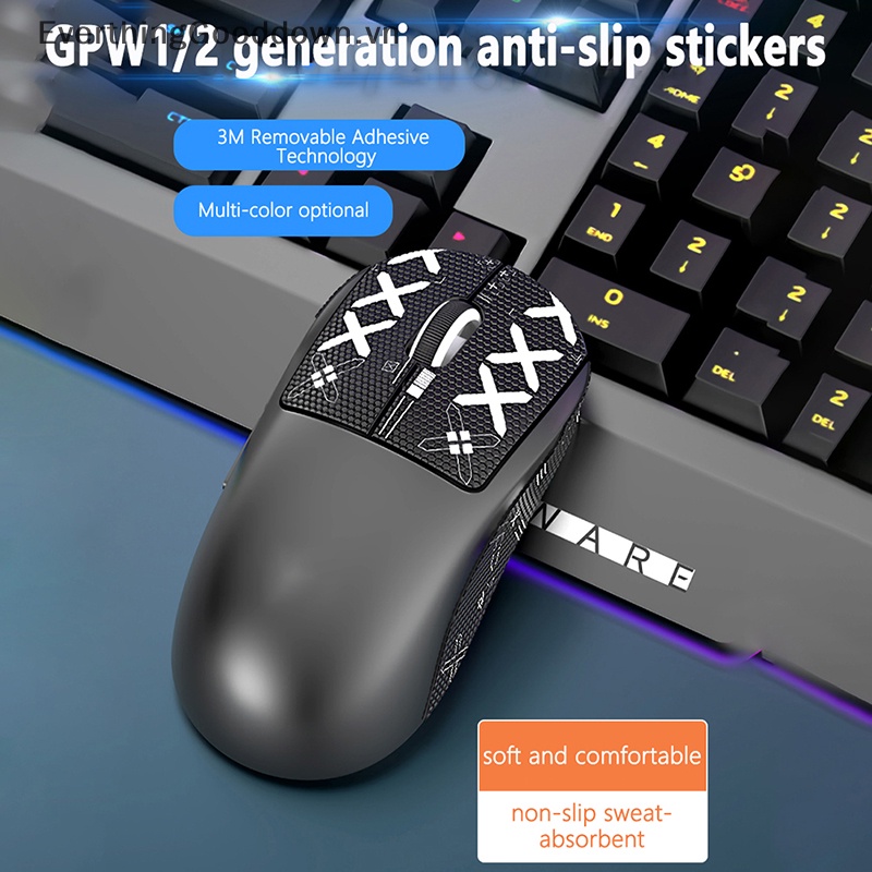Everthinggood Miếng Dán Tay Cầm Chuột Không Dây Chống Trượt Chống Mồ Hôi Thủ Công Cho Logitech G Pro X Siêu Nhẹ GPW vn