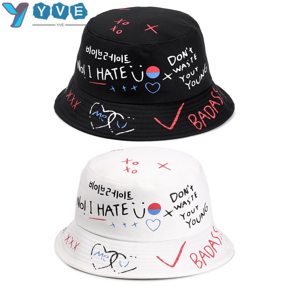 YVE Mũ Bucket Phong Cách Thời Trang Harajuku Trẻ Trung Cá Tính
