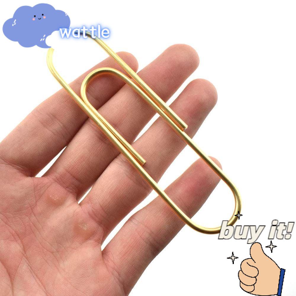 WATTLE 14 Kẹp Đánh Dấu Trang Sách Bằng Kim Loại Cỡ Lớn (100mm)