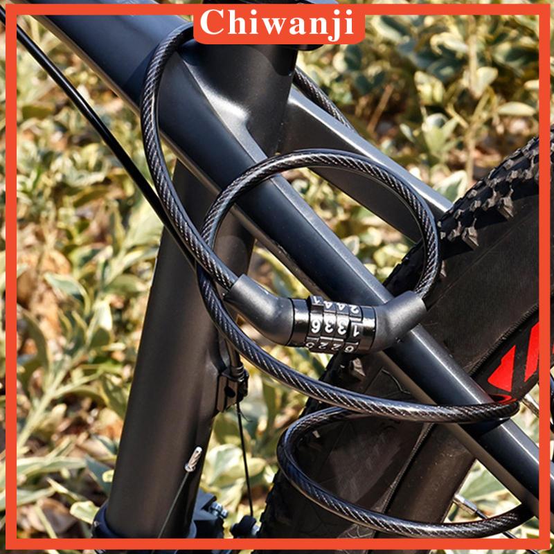 Dây Cáp Khóa Xe Đạp 4 Chữ Số Chiwanji