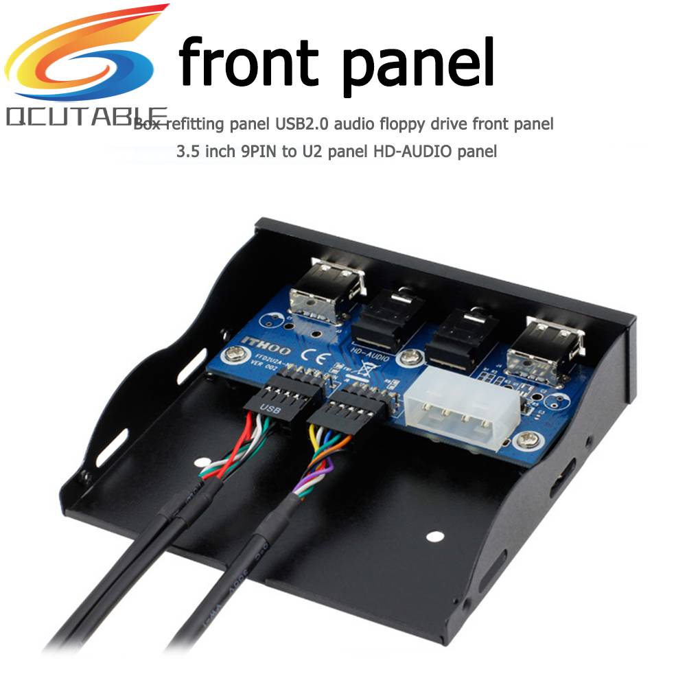 Bảng Điều Khiển Âm Thanh 3.5 inch 9Pin Sang 2 USB 2.0 Bay HD Audio 3.5mm