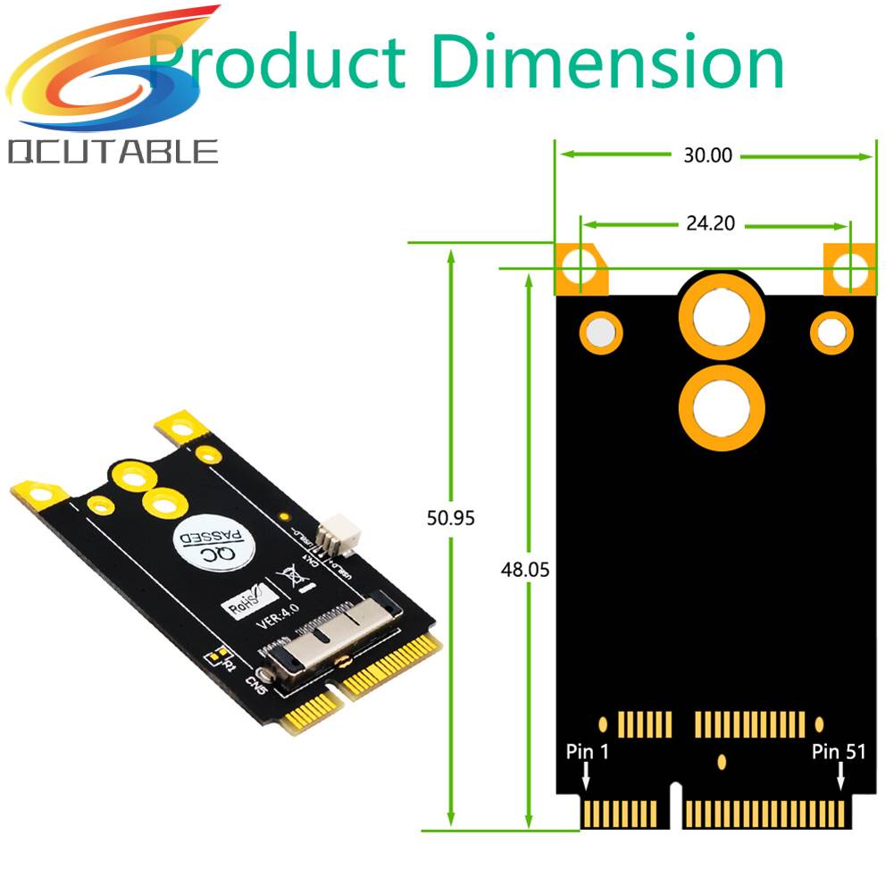 Mô Đun Chuyển Đổi PCI-e Mini Sang 12 + 6 Pin WiFi WLAN