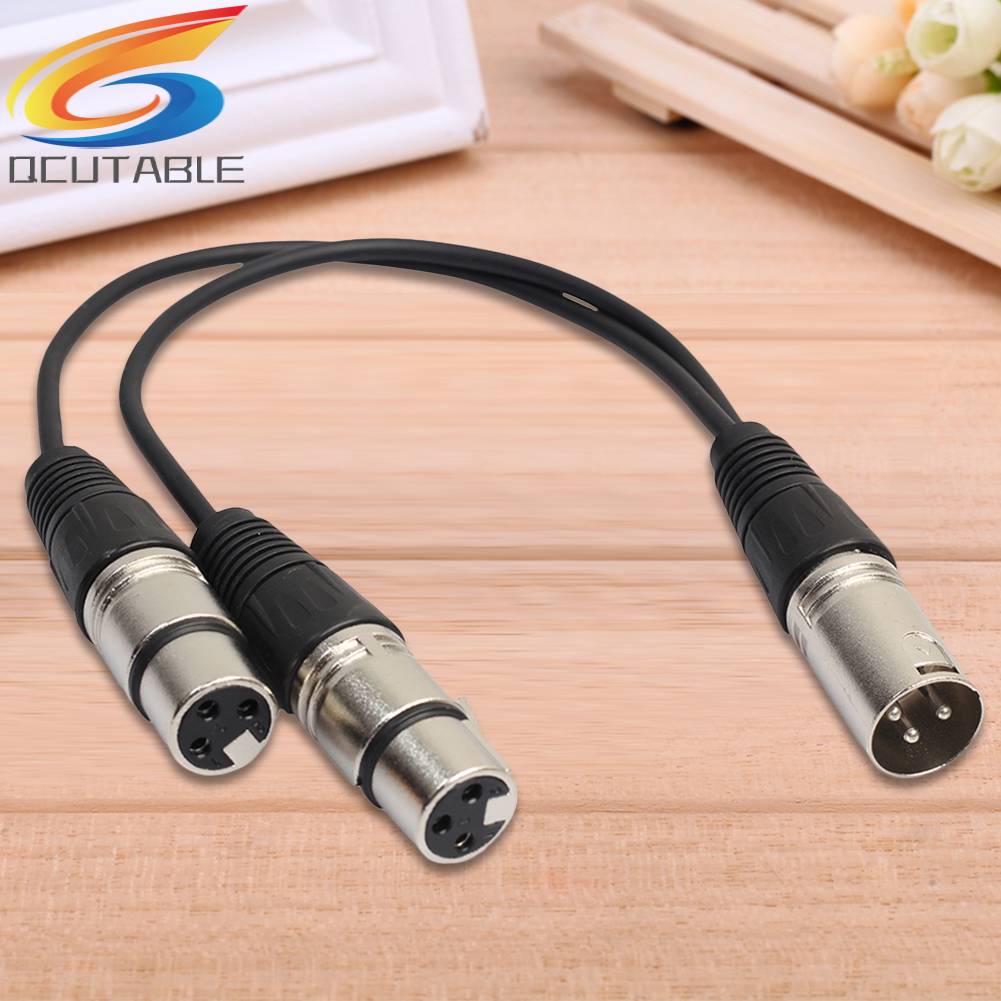 Cáp Nối Dài XLR 3 Pin Male Sang 2 XLR Female