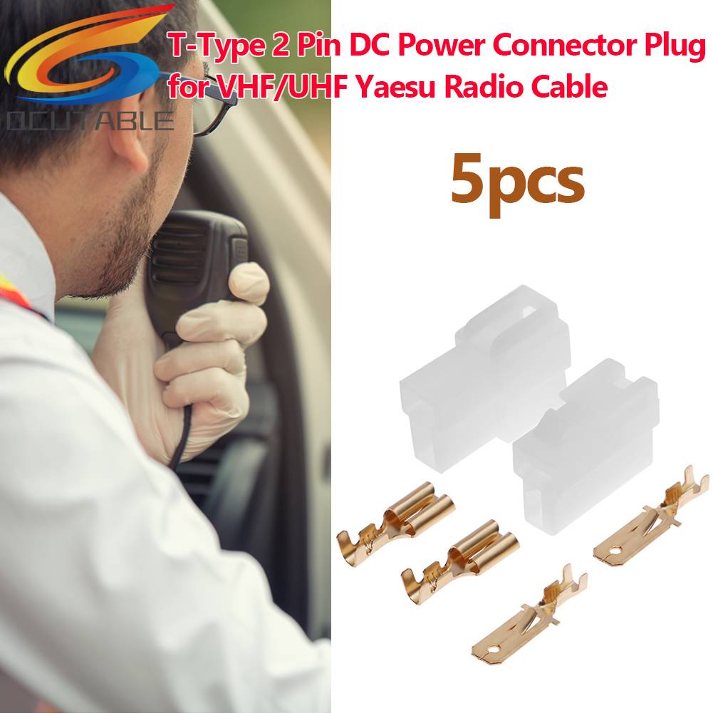 Bộ 5 Đầu Nối 2 Pin DC Cho VHF / UHF Yaesu