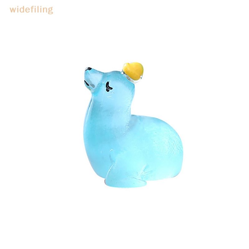 Set 2 Mô Hình Động Vật Mini Bằng Nhựa Phát Quang Trang Trí Sân Vườn