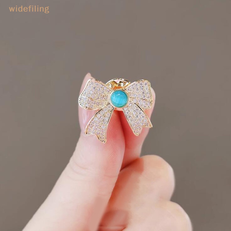 Ghim Cài Áo Hình Nơ Đính Đá Opal Thời Trang Cho Nữ