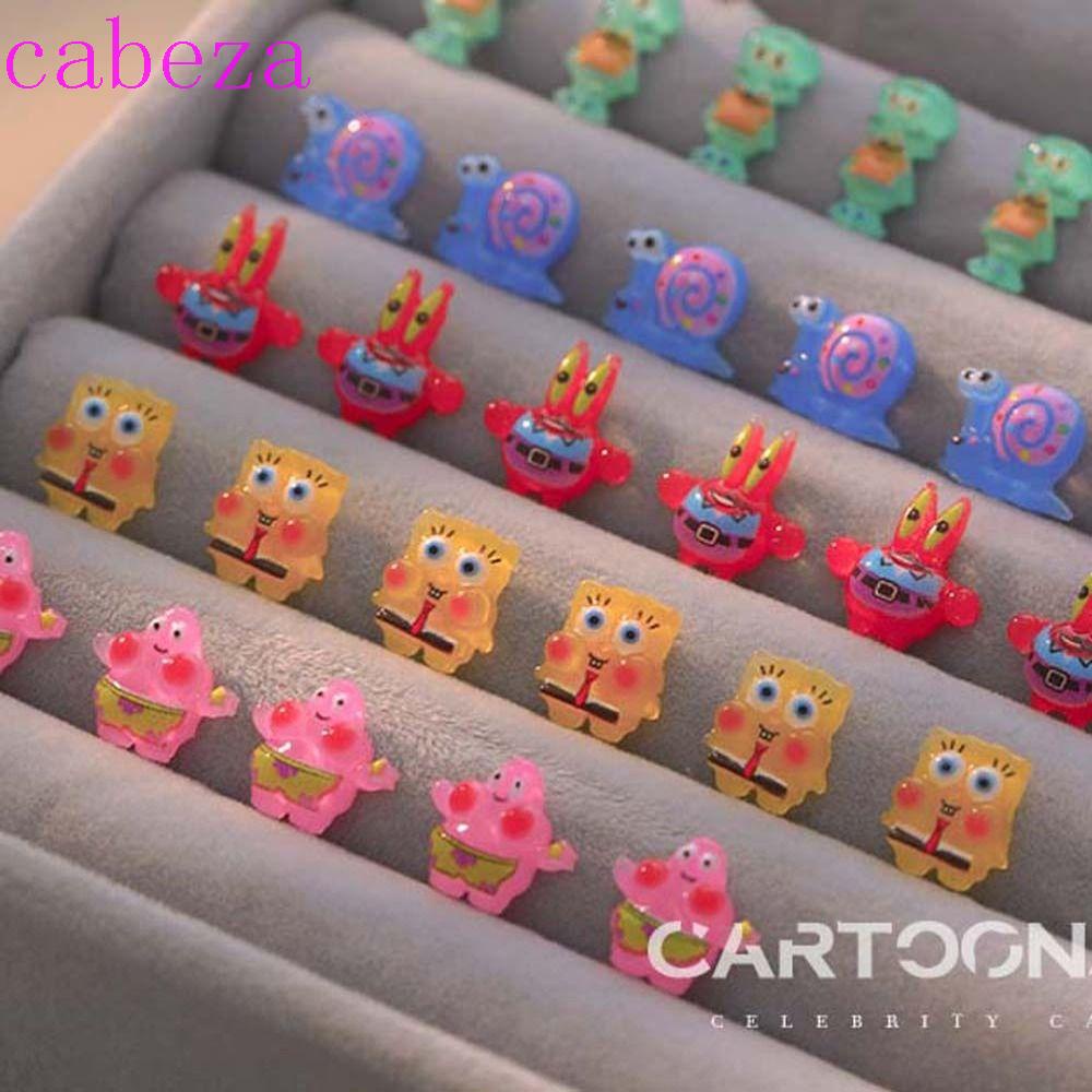 Đá Nhân Tạo Hình SpongeBob Dễ Thương Dùng Trang Trí Móng Tay Nghệ Thuật