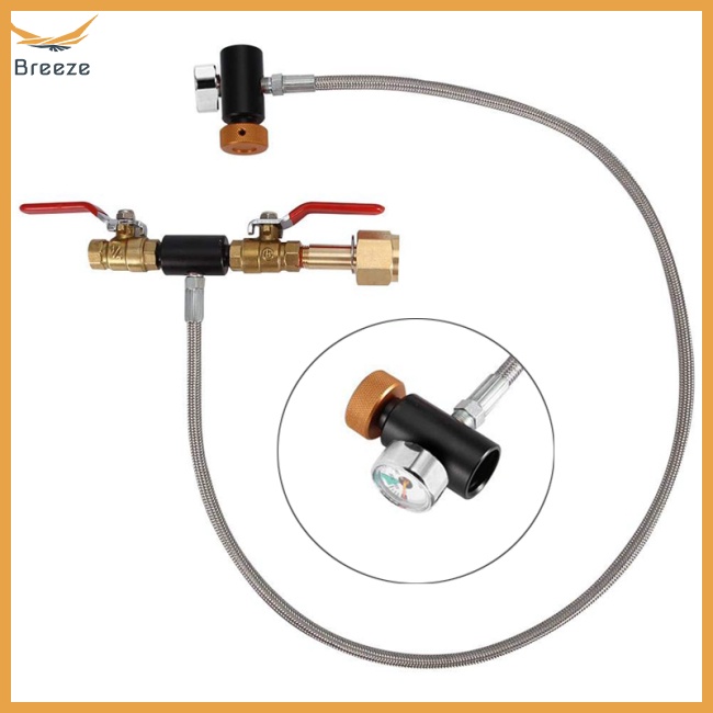 Đầu Nối Chuyển Đổi Bình Nước CO2 G1 / 2 Kèm Ống Nạp CO2 Tiện Dụng Cho Sodastream