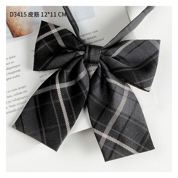 Cà Vạt Nơ Đồng Phục Màu Đen Phong Cách Nhật Bản Cho Nam Và Nữ