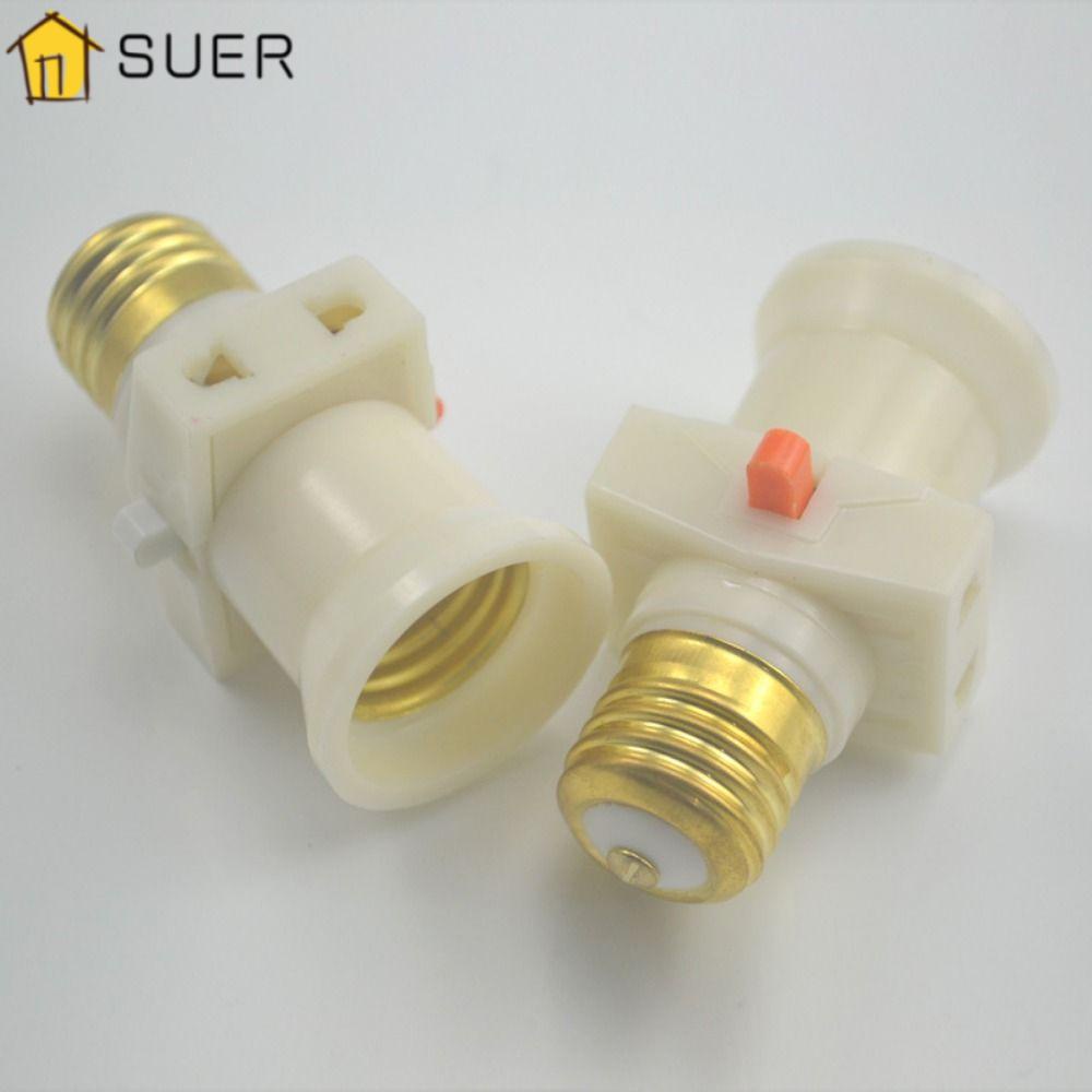 Đuôi Đèn E27 6A 250V E27 Chất Liệu ABS Màu Trắng Kèm Giá Đỡ Tiện Dụng Cho Gia Đình