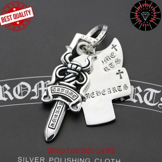 Mặt dây chuyền Chrome Heart Dagger bạc fullbox - Shop Lộc Độc Và Lạ 92
