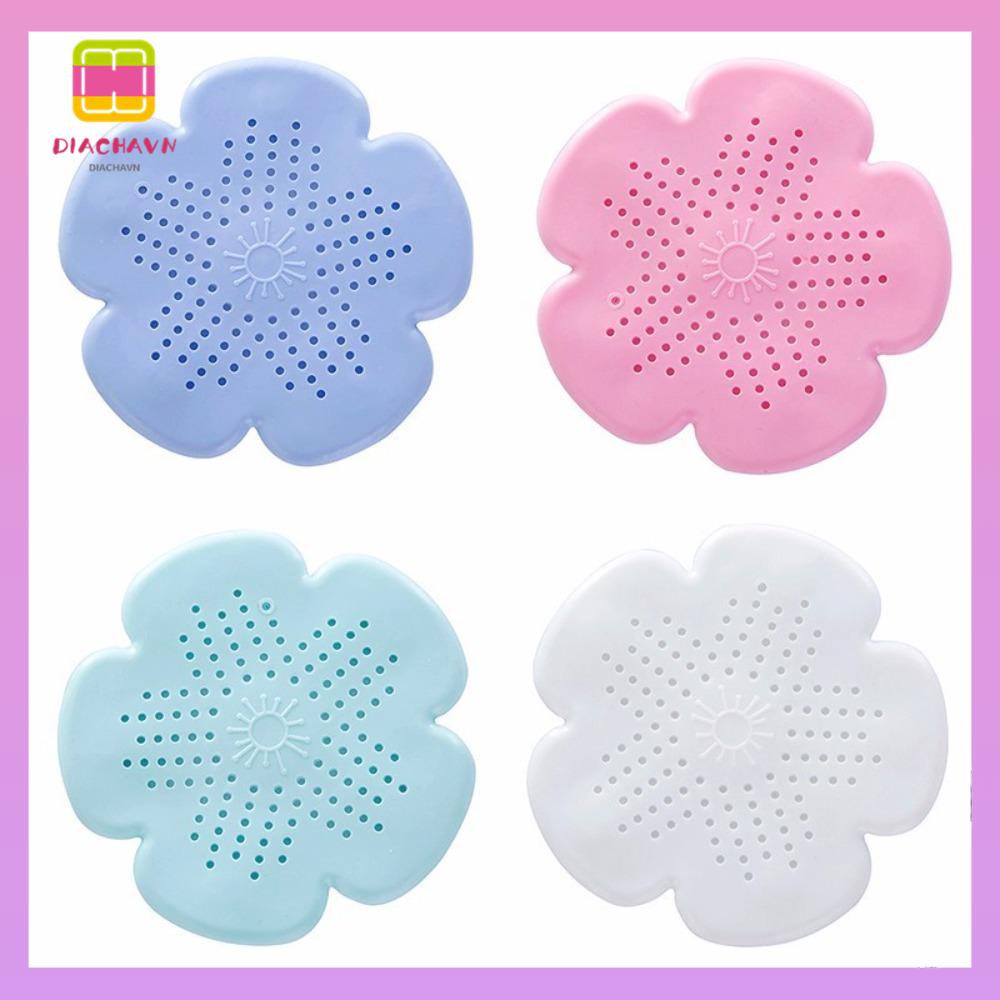 DIACHAVN Set 2 Nắp Đậy Cống Thoát Nước Sàn Nhà Tắm Hình Bông Hoa