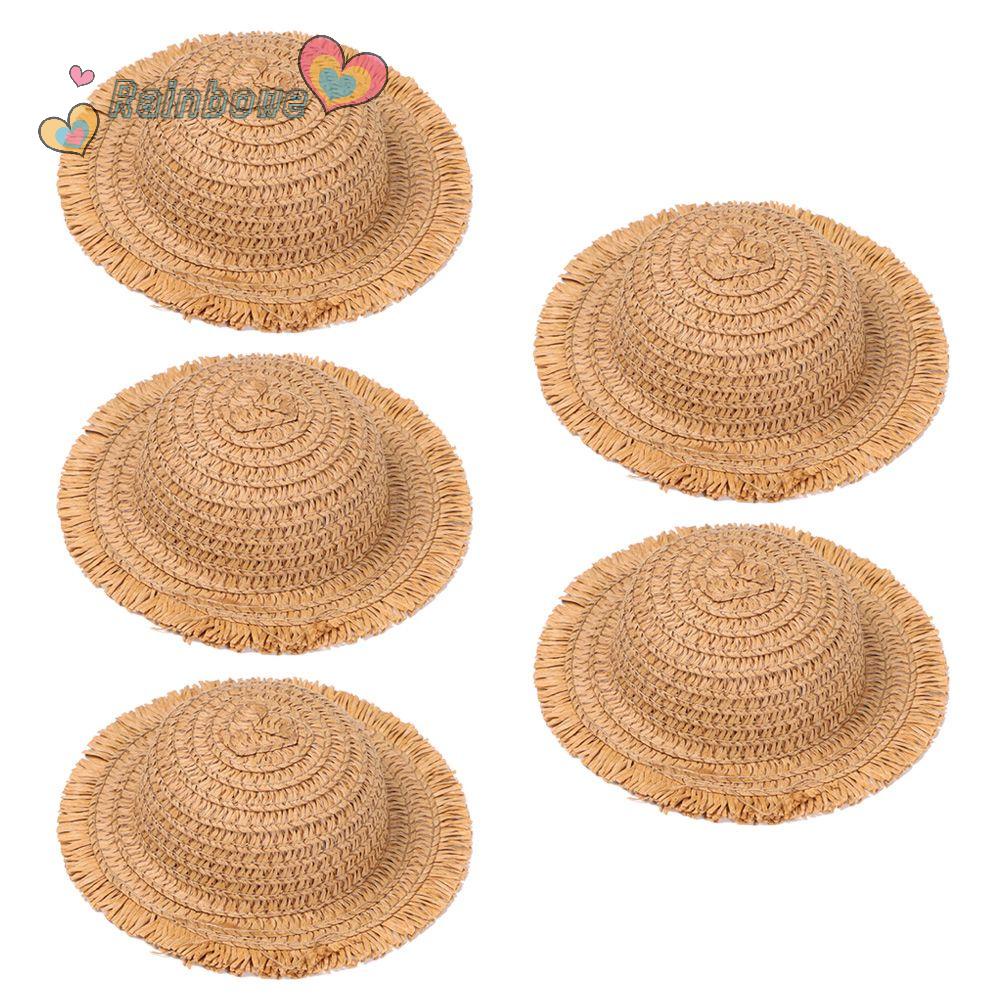 RAINBOW Nón Cối Mini 5 Kích Cỡ Trang Trí Nhà Búp Bê