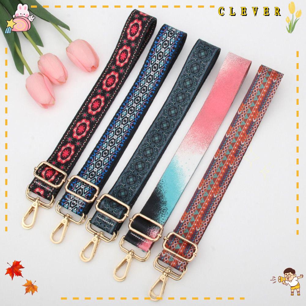 CLEVER Dây Đeo Túi Xách Thêu Họa Tiết Thời Trang Thay Thế Tiện Dụng Cho Nữ