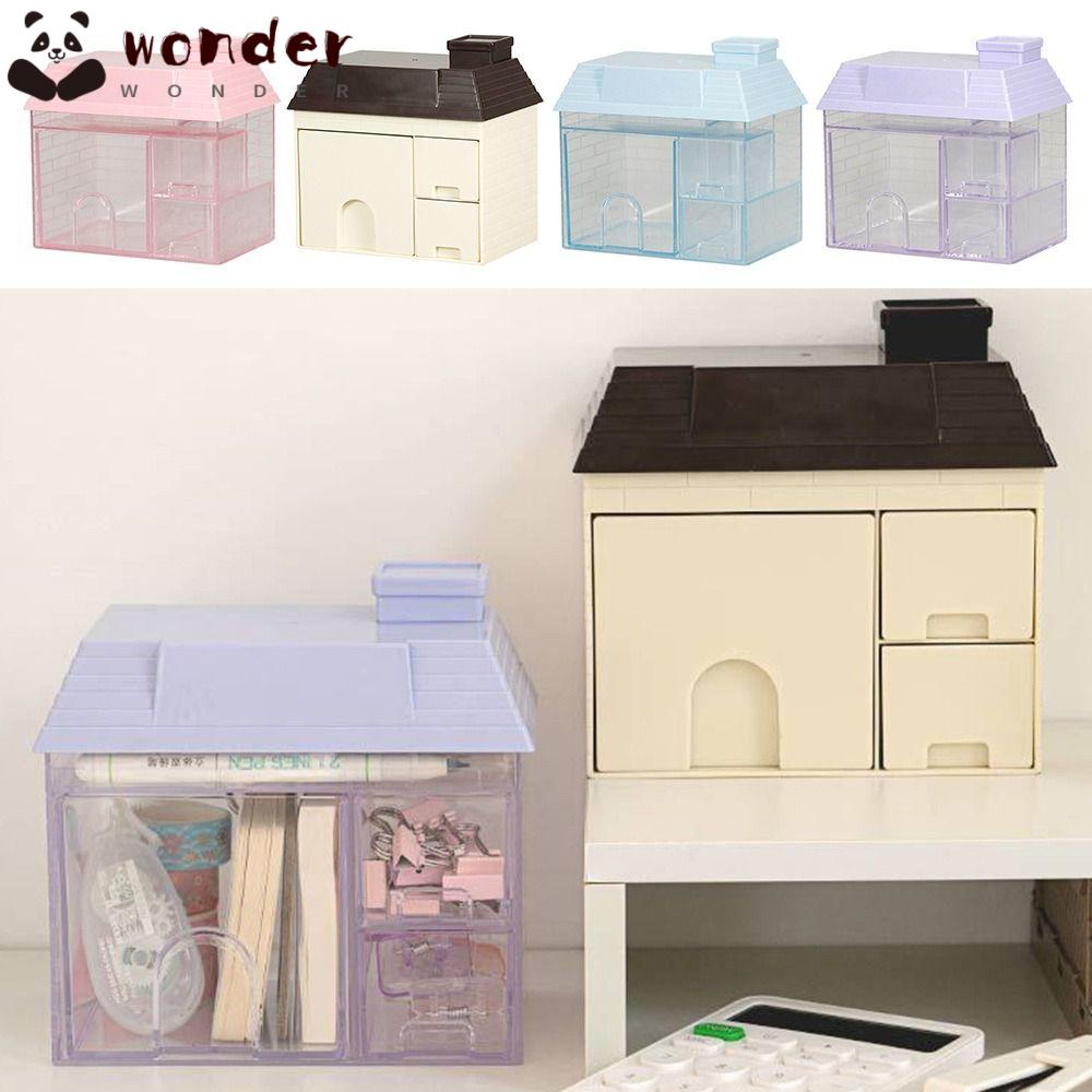 Hộp Đựng Đồ Để Bàn Bằng Nhựa Trong Suốt Cho Học Sinh