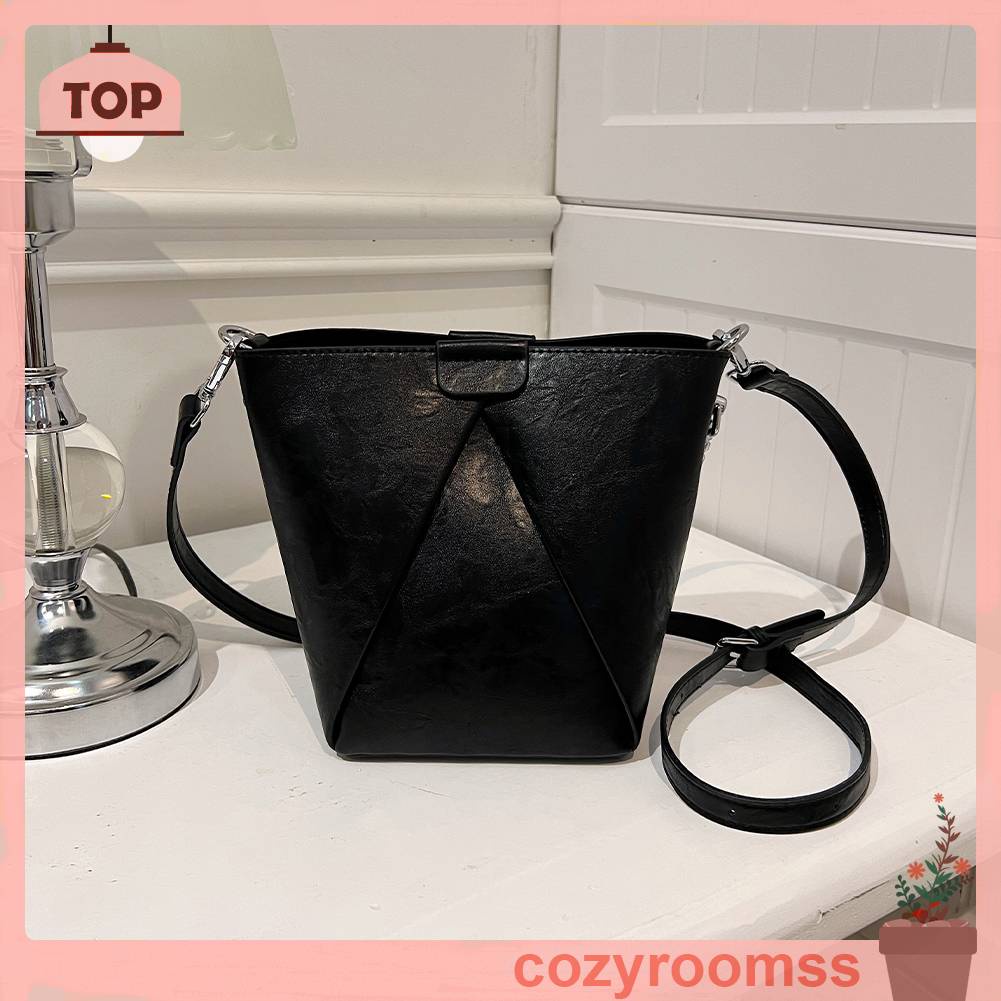 Túi Xách Da PU Phối Dây Xích Kim Loại Thoáng Khí Thời Trang Cho Nữ