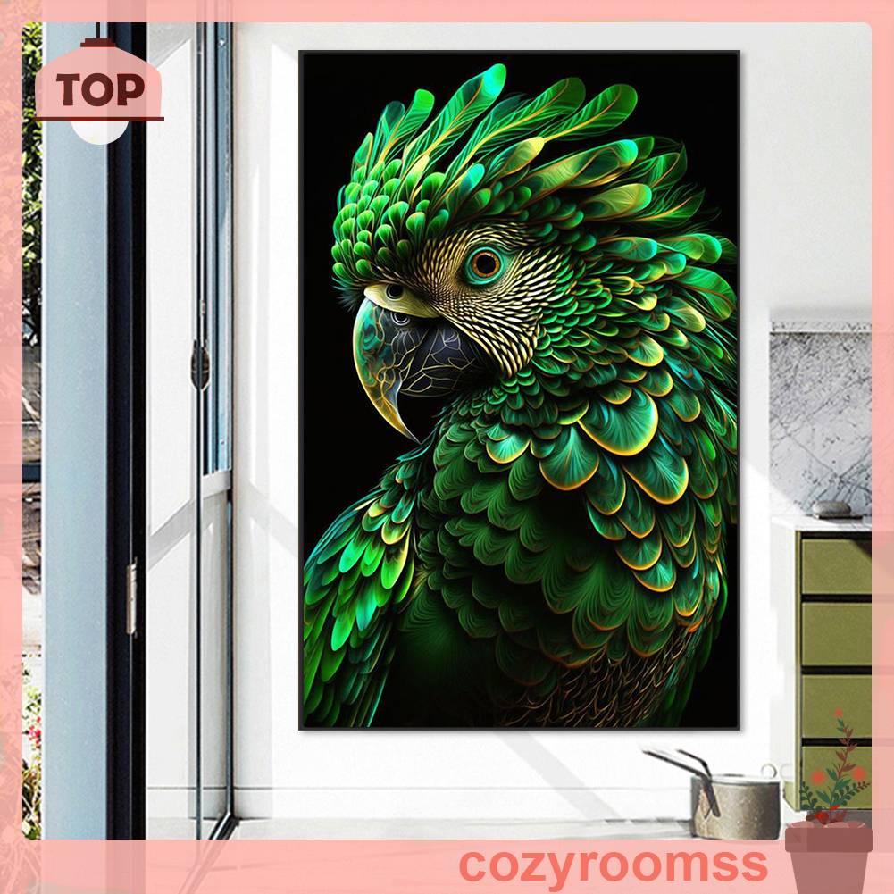 Tranh Đính Đá Kim Cương Toàn Bộ 5D DIY Hình Vẽ Vẹt