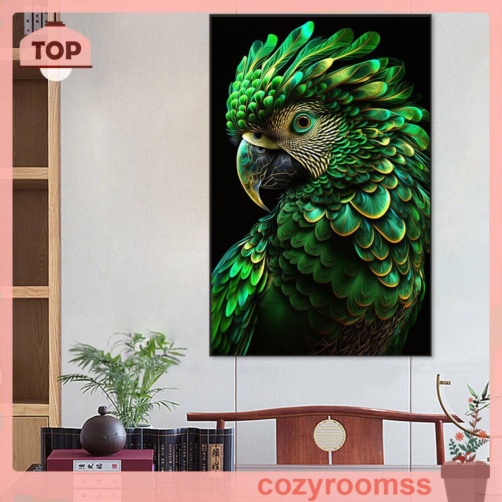 Tranh Đính Đá Kim Cương Toàn Bộ 5D DIY Hình Vẽ Vẹt