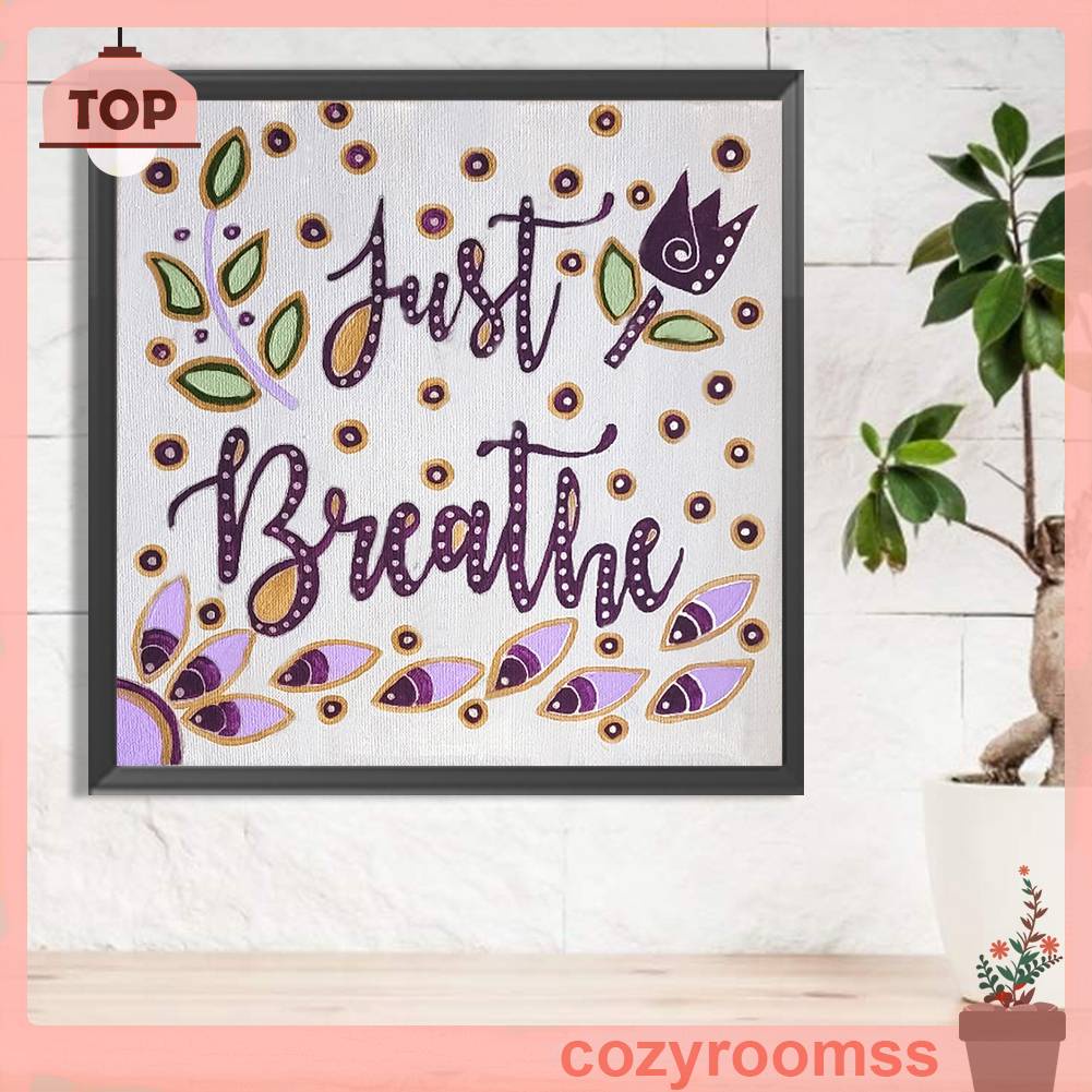 Tranh Đính Đá Kim Cương Toàn Bộ 5D DIY Hình Chữ Cái