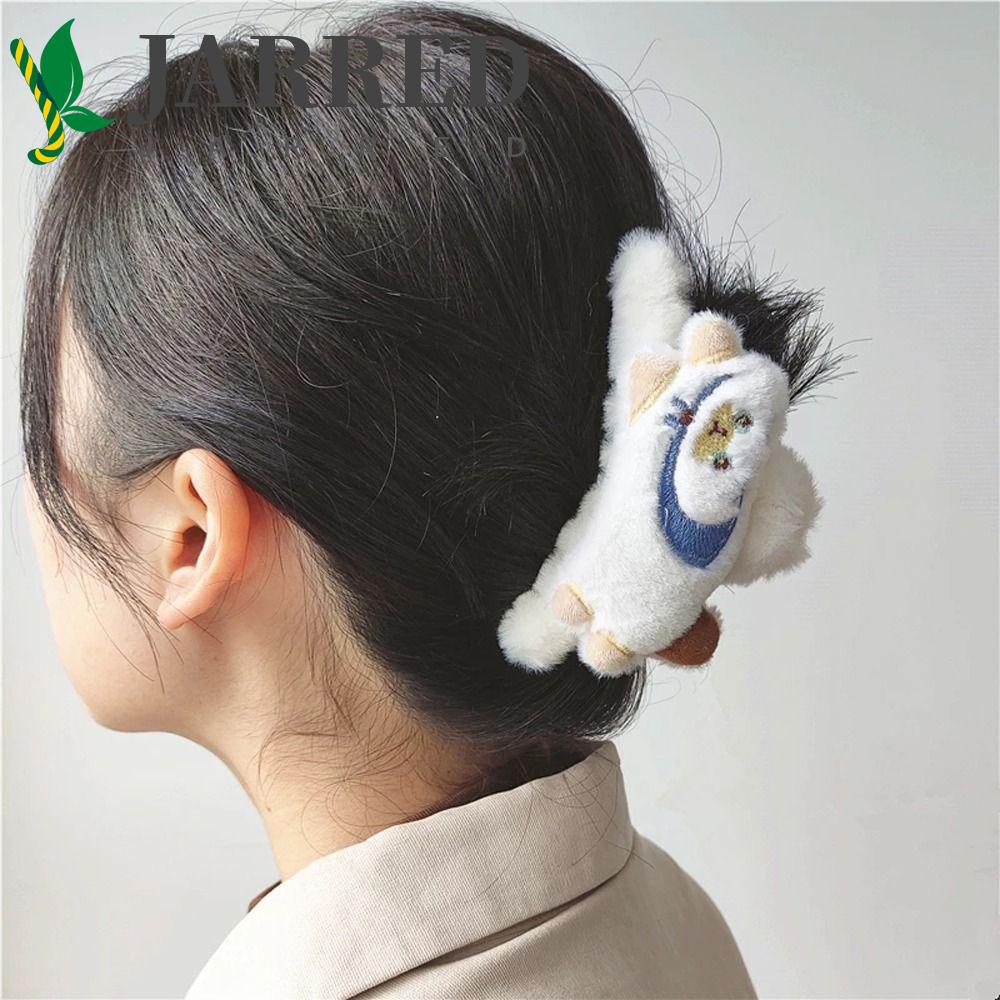 JARRED Kẹp Tóc Hình Móng Vuốt Mèo Hoạt Hình Cỡ Lớn Thanh Lịch Cho Nữ