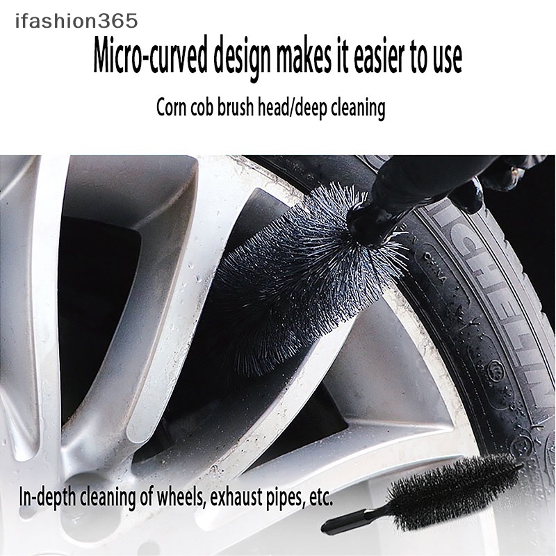 1 Bàn Chải Vệ Sinh Vành Bánh Xe Hơi Xe Máy Tiện Dụng ifashion365