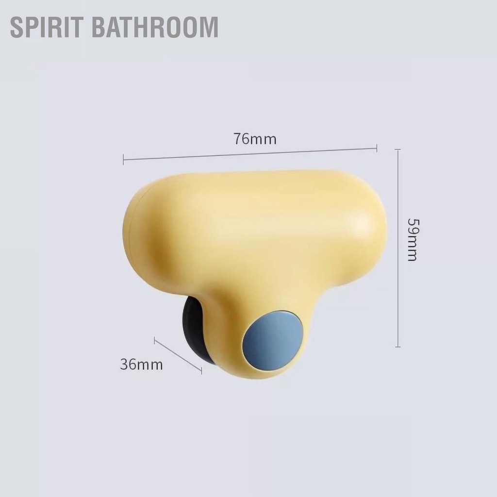 SPIRIT Bathroom Cây chổi lau gương TPR Bàn chải kính thiết kế công thái học nhỏ có móc hút cho phòng tắm