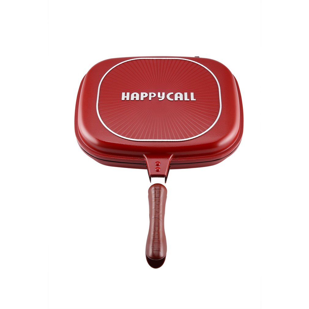 =Christmas=Double Side Grill Frying Pan Non-stick Home Grill Flip Pan Pancake Fry Pan32CM