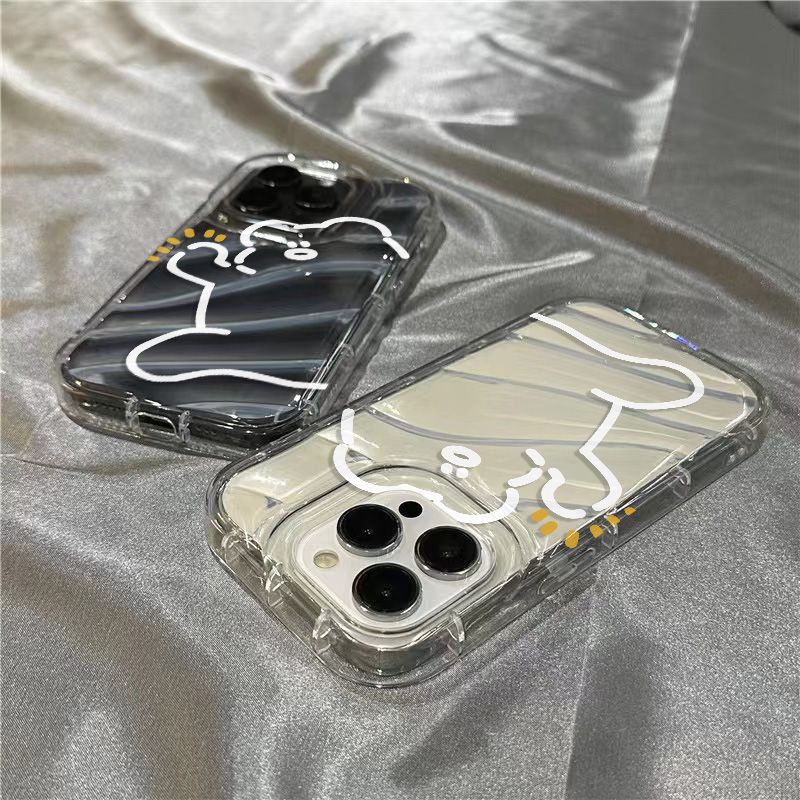 Ốp Điện Thoại Mềm Trong Suốt In Hình Gấu Mập Dễ Thương Cho Iphone 14Promax 1312 / 11 7 / 8plus xr / sins NYDP