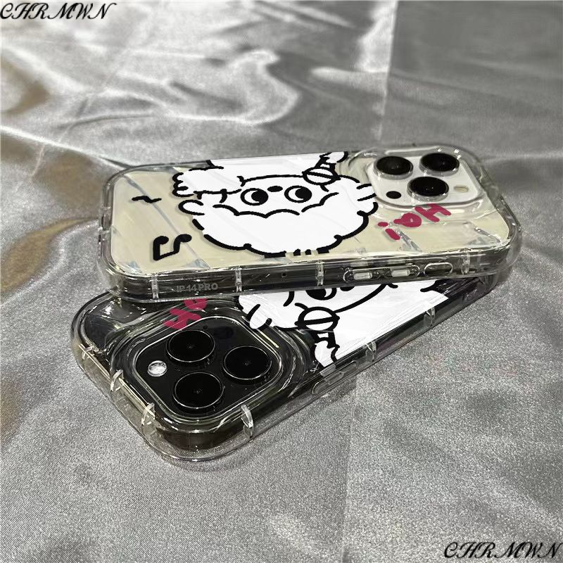 Ốp Điện Thoại Mềm Trong Suốt Hình Cừu Dễ Thương Cho iPhone14promax 8MMQ 811 / Ha71312 / xr