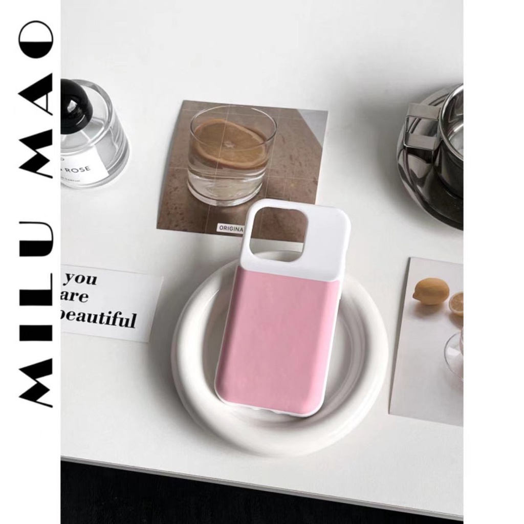 Ins gió va chạm màu táo 14promax trường hợp iPhone 13 mới 12/11 lưới đỏ 14pro nữ 13pro chống rơi 14 trường hợp bảo vệ trường hợp điện thoại
