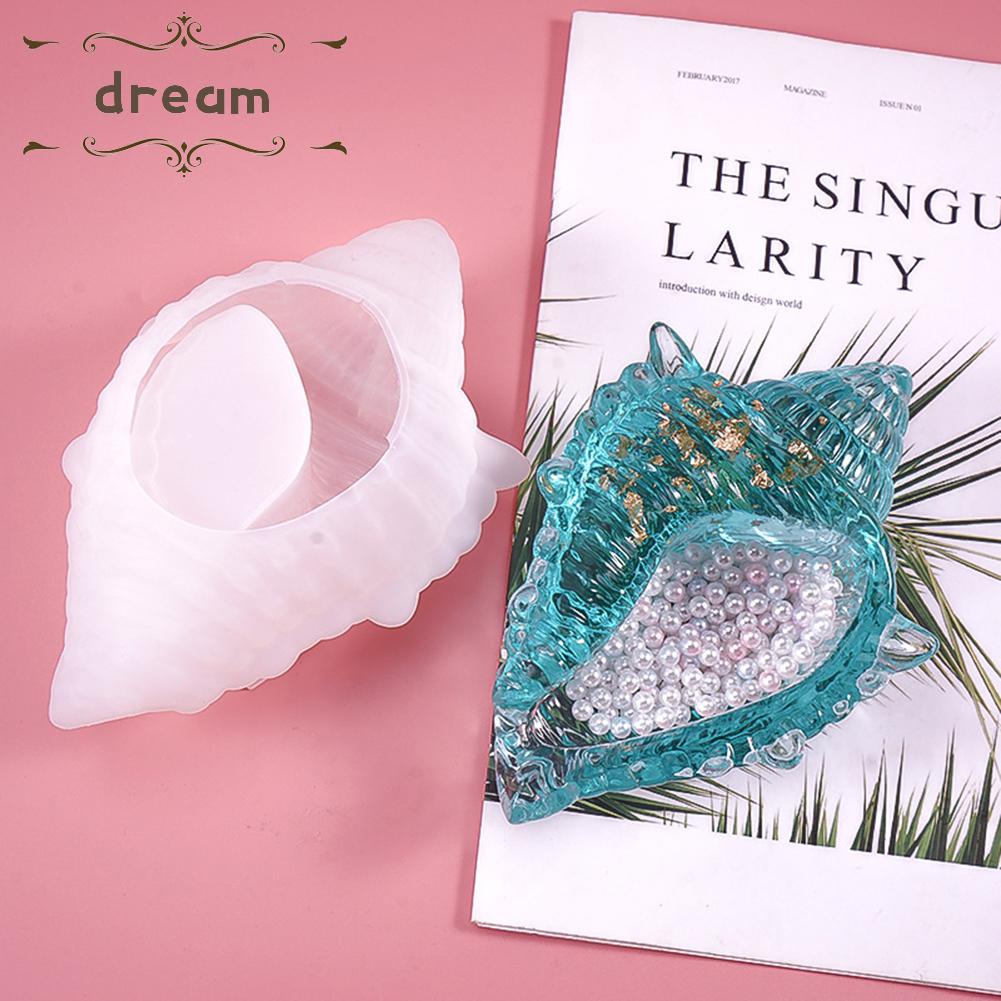 【DREAMLIFE】Shell Mould Flower Pot Home Decor Jewelry Making Sea Shell Secented Candle