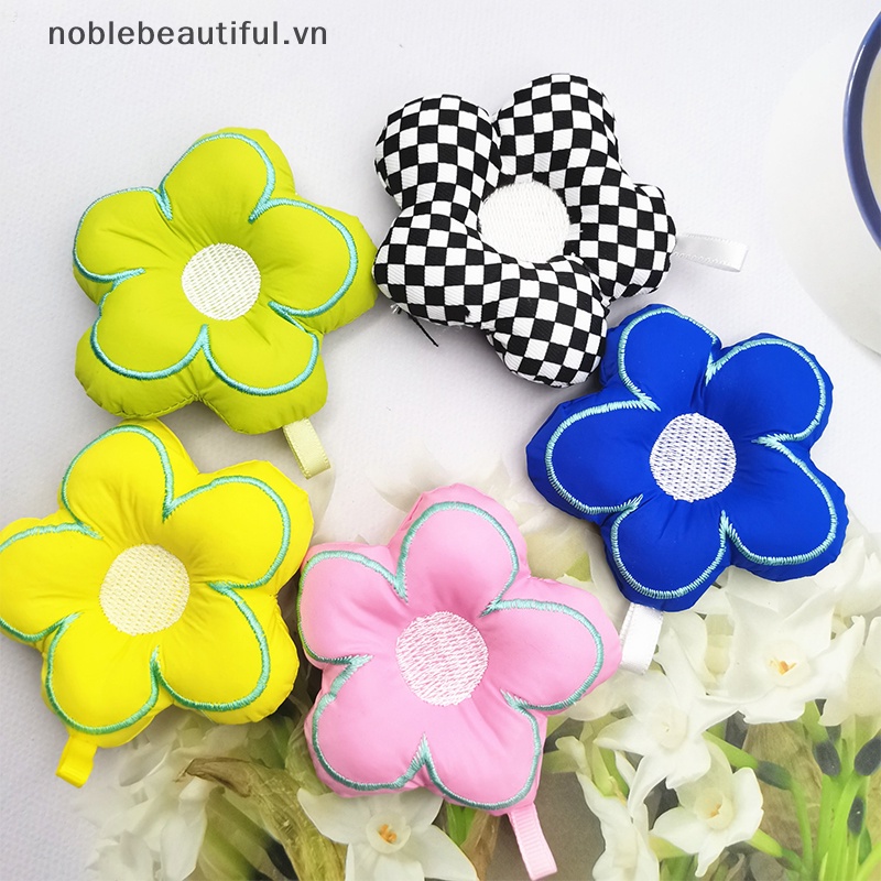 Móc Chìa Khóa / Túi Xách Hình Hoa Nhồi Bông Vải Dễ Thương DIY