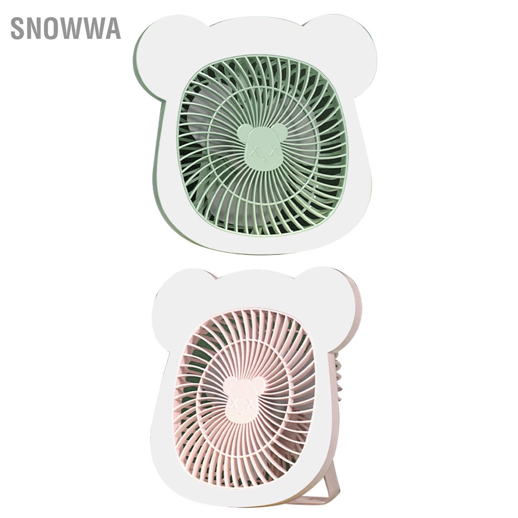 Snowwa Quạt Đèn Ngủ Mini Sạc USB Treo Văn Phòng Tại Nhà Ký Túc Xá Máy Tính Để Bàn Tắt Tiếng