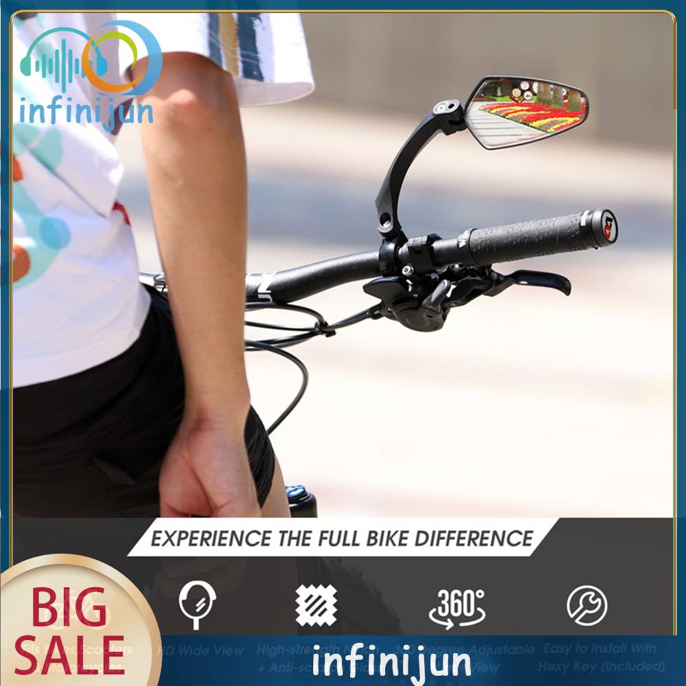Gương Chiếu Hậu Phản Quang Điều Chỉnh Được Gắn Tay Lái Xe Đạp / Mô Tô