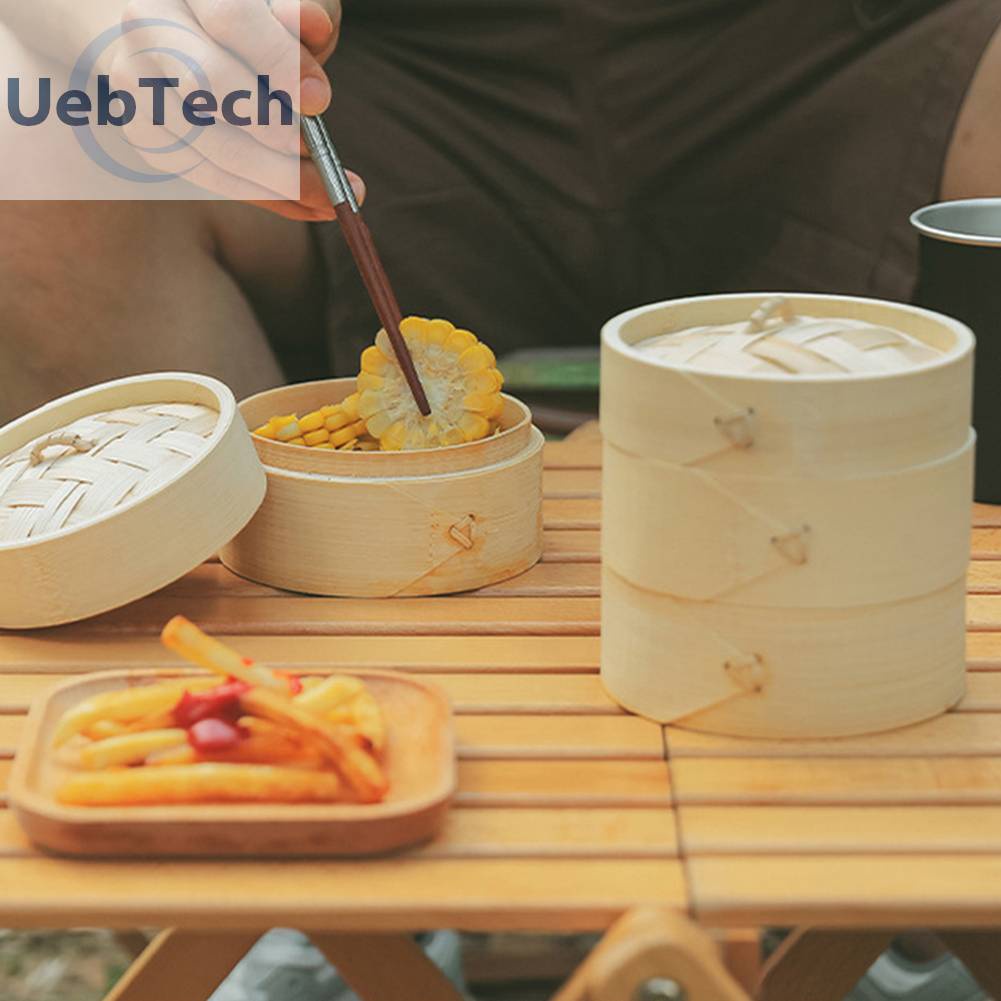 Nồi Hấp Bằng Gỗ Tre Tiện Dụng Cho Hoạt Động Ngoài Trời