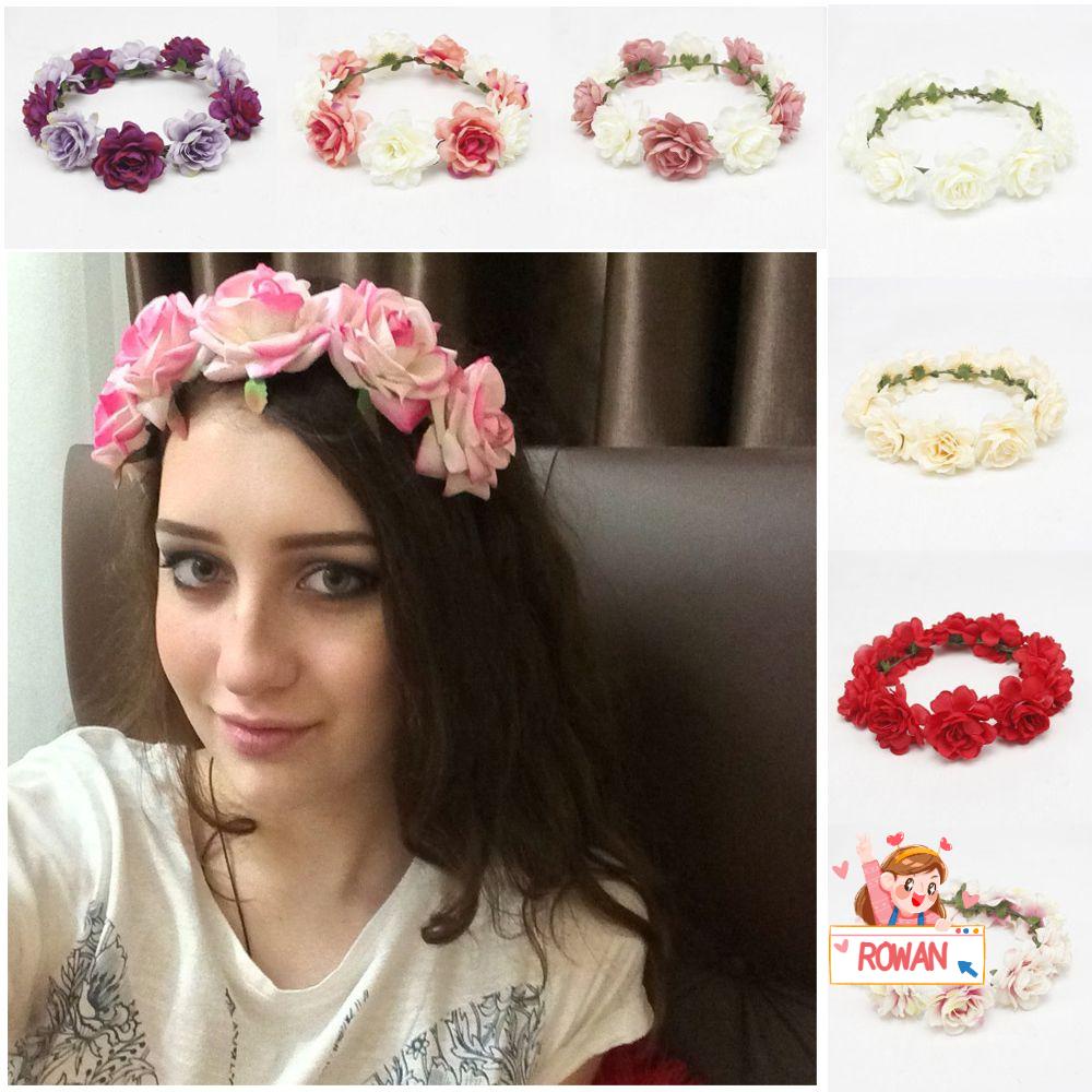 ROWANS Vòng Hoa Cài Tóc Thời Trang