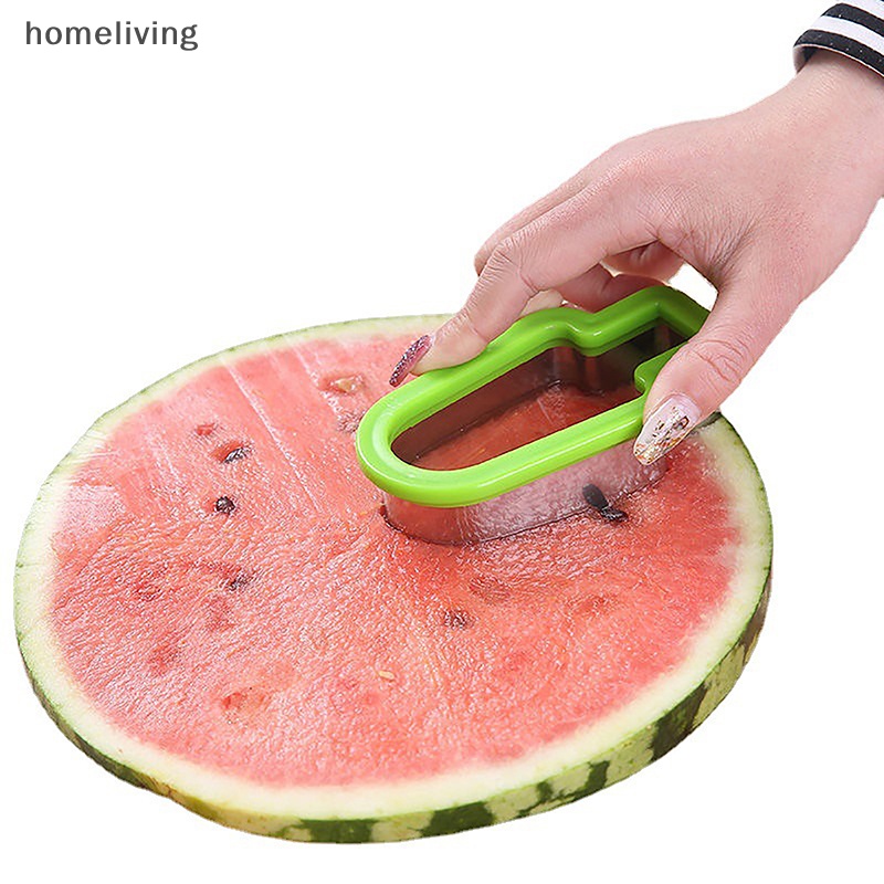 1 Nĩa Cắt Dưa Hấu Hình Que Kem Bằng Thép Không Gỉ Tiện Dụng