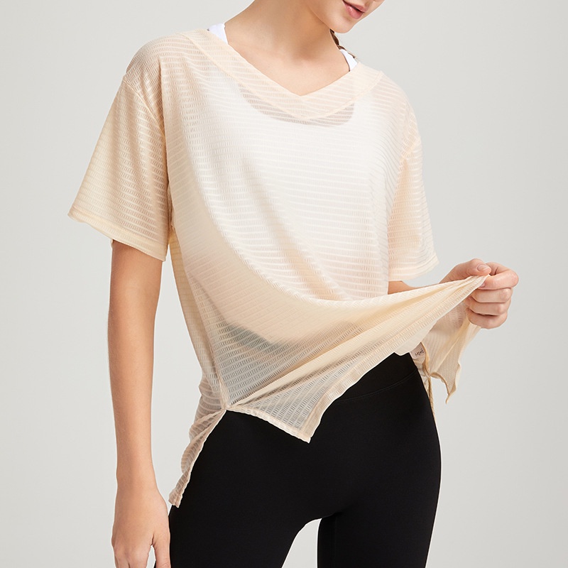 Áo Thun Thể Thao Tay Ngắn Dáng Rộng Nhanh Khô Thời Trang