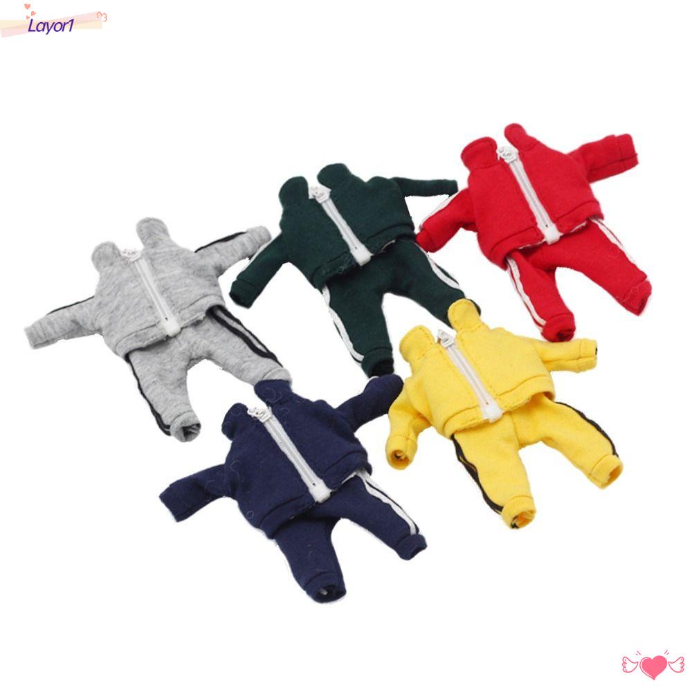 LAYOR1 Bộ Quần Áo Thể Thao Thời Trang Cho Búp Bê 1 / 11ob11 1 / 12