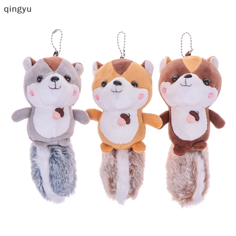 Móc Khóa Hình Chú Sóc Nhồi Bông Đáng Yêu