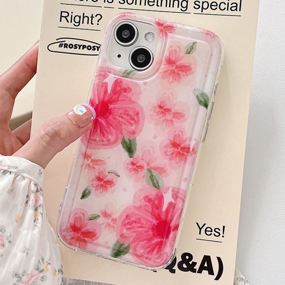 Ốp Điện Thoại TPU Mềm Chống Sốc Chống Dấu Vân Tay In Họa Tiết Graffiti Hàn Quốc Cho IPhone 14 13 12 11 Pro Max X XR 8 7 Plus