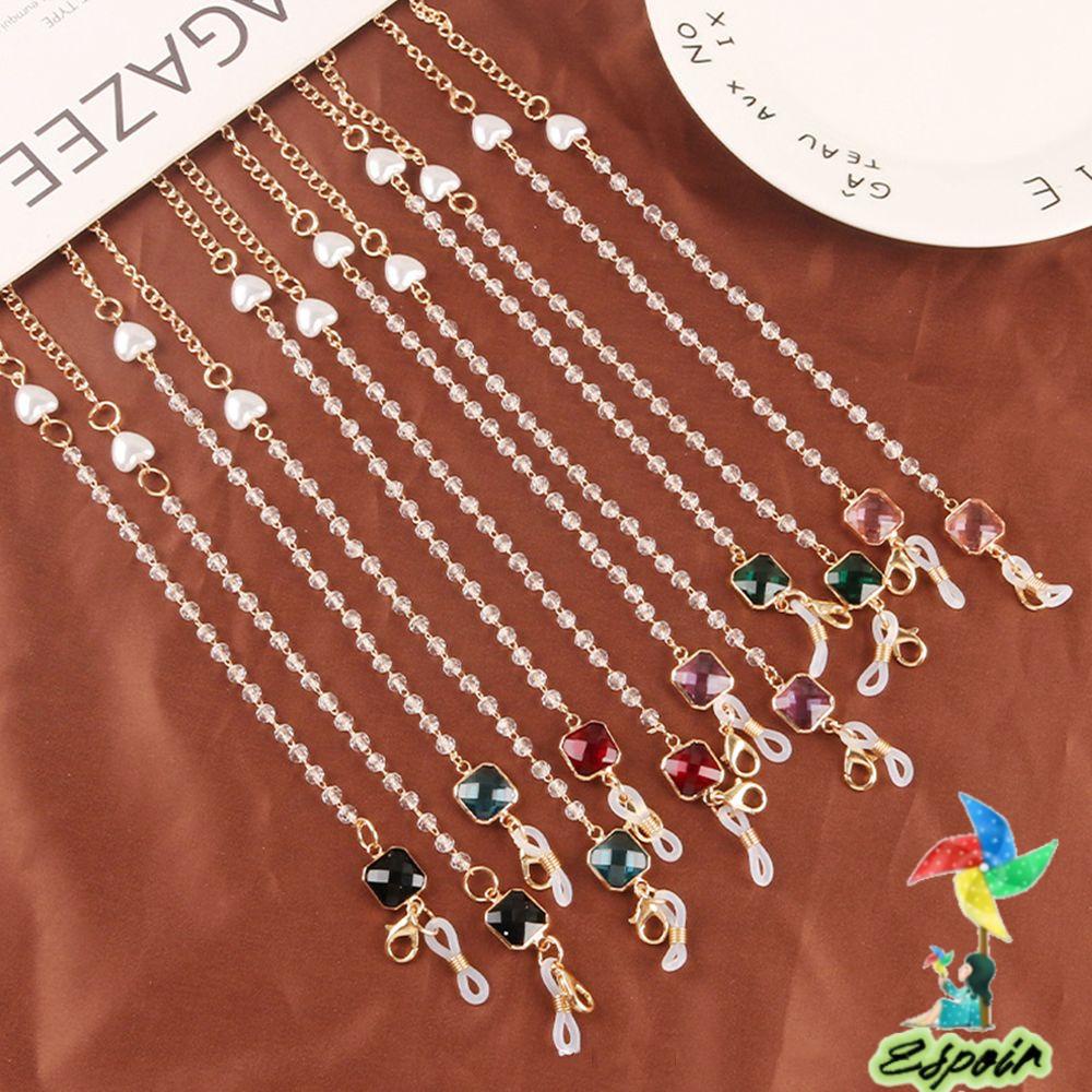 ESPO Dây Đeo Mắt Kính Chống Thất Lạc Đính Pha Lê Thời Trang