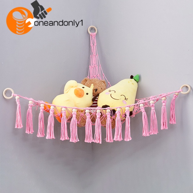Túi Lưới Treo Tường Đựng Đồ Chơi Thú Bông Phong Cách Bắc Âu