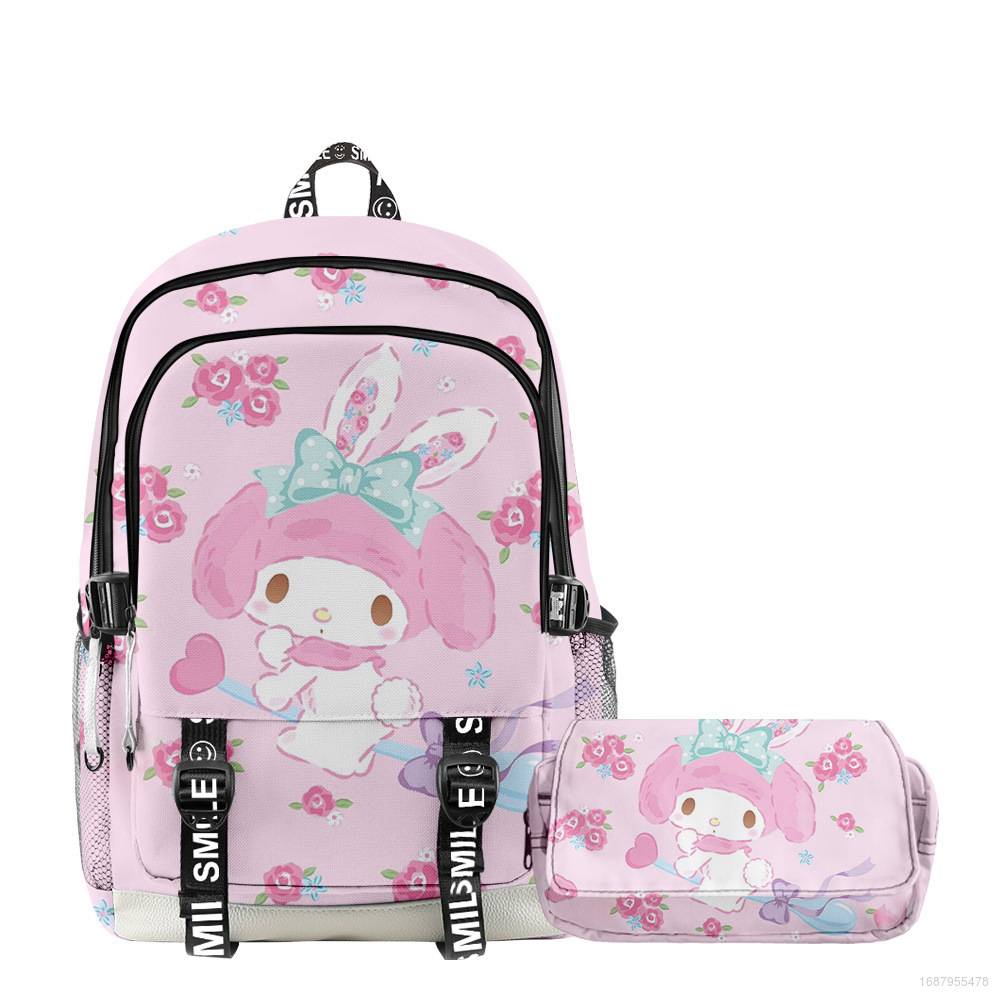Túi Đựng Bút Chì Sức Chứa Lớn In Họa Tiết Sanrio mymelody Thoáng Khí Đa Năng Cho Nam Và Nữ