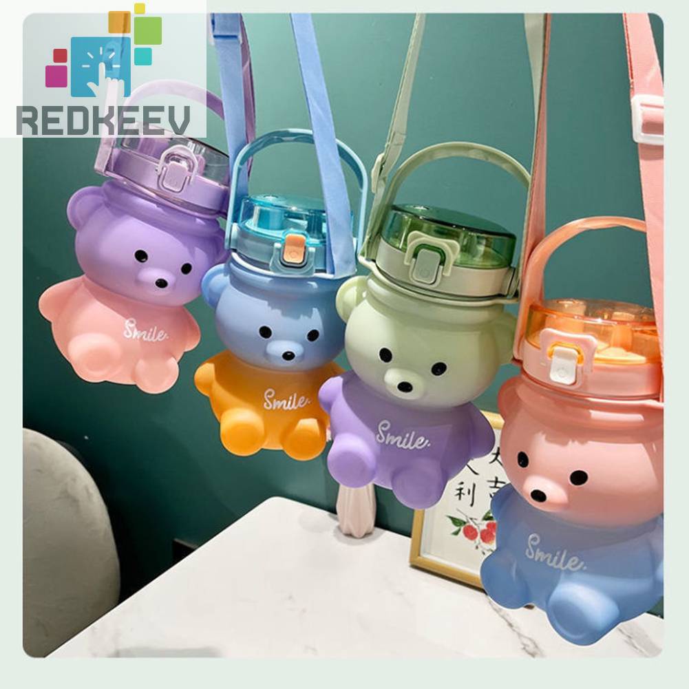 Bình Nước Hình Gấu Dễ Thương, Dung Tích 1100ml