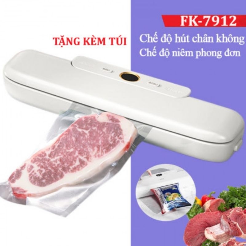 Máy Hút Chân Không VACUUM SEALER FK-7912 Kèm Túi