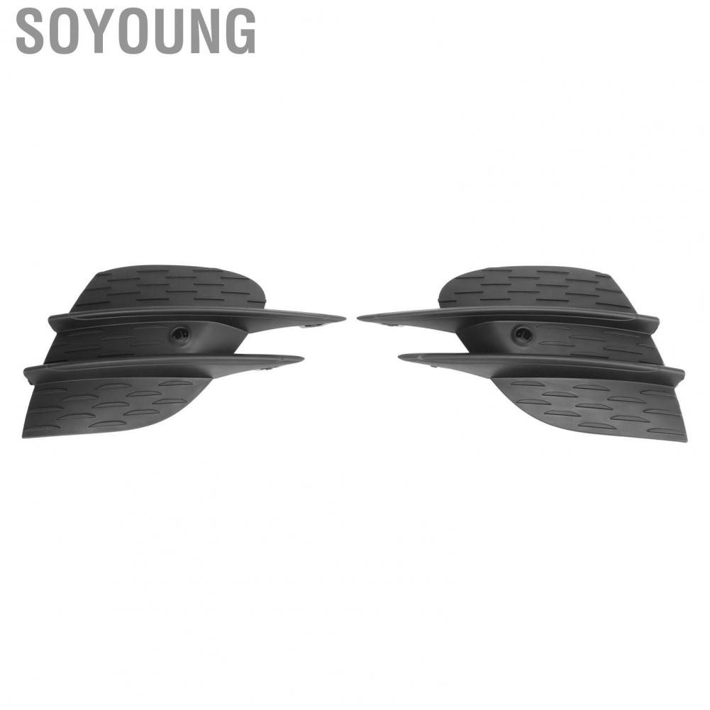 Soyoung Fog Light Frame  2138858904 Front Bumper Lower Right Grille Cover Trim Perfect Fit Shockproof Durable for E‑Class W213 AMG Line 2020‑2023 Facelift